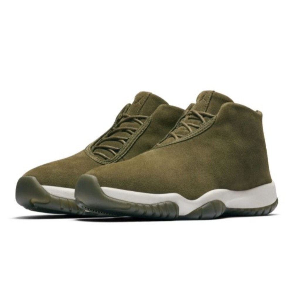 Air Jordan Future Olive Suede AR0726 300 Mid Top Shoes Women's 8